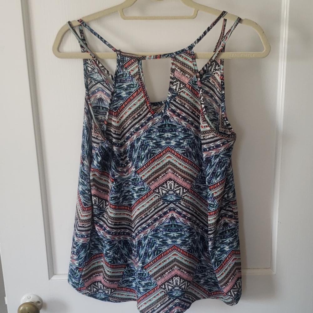 Multi Color Chevron Tank Top - Picture 2 of 6